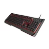 NATEC GENESIS Gejmerska tastatura RHOD 400 (Crna) NKG-0873  USB, Membranski tasteri, EN (US), 1,8 m