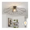 Brilagi - LED plafonski luster CERIA WIRE 1xE27/40W/230V O 80 cm crna