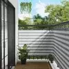 Balcony ekran Svijetlo siva i bijela. 120 x 600 cm