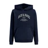 Jack & Jones Junior Majica JJEDenver temno modra / siva / bela
