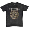 Disturbed Majica Riveted Unisex Charcoal Grey XL