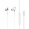 slomart žične slušalke v ušesih z mikrofonom 1,2 m usb-c jellico ep3a white