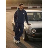 Sinsay - Wide leg pantalone sa kontrastnim paspulom - grey blue