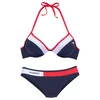 KangaROOS Bikini mornarska/roza/bela