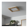 Brilagi - LED prigušiva svetiljka SLIMFRAME WOOD LED/25W/230V 34x34 cm + daljinski upravljač