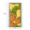 tulup.si Samolepilni tapete na vratih Ananas 95x205 cm