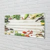 tulup.si Slika na steklu Špinača avokado corn 100x50 cm 4 obešalnika