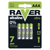 Baterija RAVER Ultra Alkaline, LR03, pretisni omot 4 kos AAA mikro svinčnik