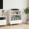 vidaXL Stojalo za gramofon Bela 71 x 39,5 x 83 cm Inženirski les