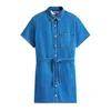 Tommy Jeans Dolga srajca moder denim