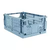 Basket MILAS W25xL34xH15cm foldable blue