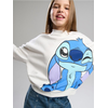 Sinsay - Dukserica s okruglim izrezom i printom Lilo & Stitch - krem