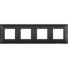 CLASSIA DEKORATIVNI OKVIR 2+2+2+2M 4-KROGNI MAT ČRN R4802M4BG