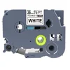 Kompatibilen trak za Brother TZe-FX261/TZ-FX261/PT/P-Touch 36mm, prilagodljiv (Flexible) - črn izpis/bel trak