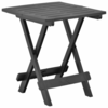 Den Zložljiva vrtna miza antracitna 45x43x50 cm plastika