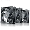 Phanteks Ventilator za kućište T30 PH-F120T30, 120mm, 3000RPM, PWM, 3 Komada, Sivi