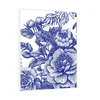 Canvas Slika na platnu Plavi cvetovi II, Sa ramom, 60 x 80 cm, Beli