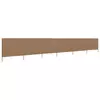vidaXL 6-panelni vetrobran tkanina 800x80 cm taupe