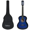 Klasična gitara za početnike s torbom plava 3/4 36 