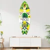 WallXpert dekorativna daska za surf od pleksiglasa Mvsf09L, šarena ilustracija sa simbolima Balija, 50 x 100 cm