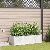 Vrtna saksija 3 pcs Bijeli 120 x 40 x 37,5 cm Plastika