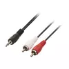 Kabl 2xRCA M - 3.5mm ST M, 20m