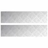 Vidaxl Stopnice Pravokotna 2 szt. srebrna 100 x 25 cm Aluminij