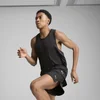 Mens Puma Graphic Mesh Running Singlet Top, Black Top, Size L Top, Clothing