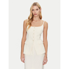 Simona Corsellini Top P25CPTO00801 Bež Slim Fit