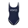 VIVID Enodelne kopalke marine/bela