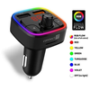 CONNECT IT CCC-9090-BK - LED RGB FM predajnik za automobil sa handsfree funkcijom, crna