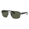 Ray-Ban RB3663 004/58 Polarized ONE SIZE (60) Srebrna/Zelena