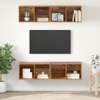 Set TV komoda Zidne 4 pcs Staro drvo 37 x 37 x 72 cm