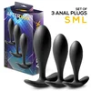 AfterDark Pimpox Set of 3 Anal Plugs Black