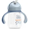 Baboo Cup with Silicone Straw skodelica s slamico Blue Haze 9m+ 260 ml