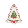 Christmas tree-shaped serving platter, 25.5 x 20.5cm, Christmas Herit