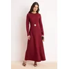 Trendyol Modest Ženska haljina Tctss26Eb00125, Bordo