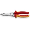 Knipex 1000V VDE izolovana kombinovana električarska klešta za skidanje izolacije 200mm (13 76 200 ME)