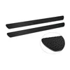 Universal door sill plates (2 pcs, ribbed aluminum, black)