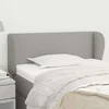 vidaXL Vzglavje z ušesi svetlo siv 83x23x78/88 cm blago