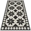Decormat Zunanja preproga Črno -bele zvezde 120x180 cm