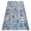 eoshop Preproga Strukturna SOLE D3881 Ornament - ravna vez modra/bež ( - Velikost: 140x190 cm)