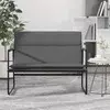 Klupa tamnosiva 100 x 64 x 80 cm od tkanine