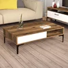 Hanah Home Klub sto Istanbul, 105x32.6x60 cm, Braon-beli
