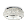 Ideal Lux - Kristalno plafonsko svetlo PASHA 10xE14/40W/230V prečnik 55 hrom