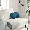 Jastučići za sjedenje 2 pcs Plava O30 x 13 cm Baršun