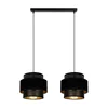 Luster na sajli NESS 2xE27/60W/230V crna
