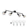 Globo - LED spot svetiljka XARA 4xE14/6W/230V crna