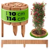 KADAX Lesena vrtna palisada, ograja iz hrasta 10x114 cm