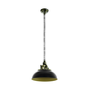 Eglo 79463 - Luster na lancu PETRITOLI 1xE27/60W/230V crna